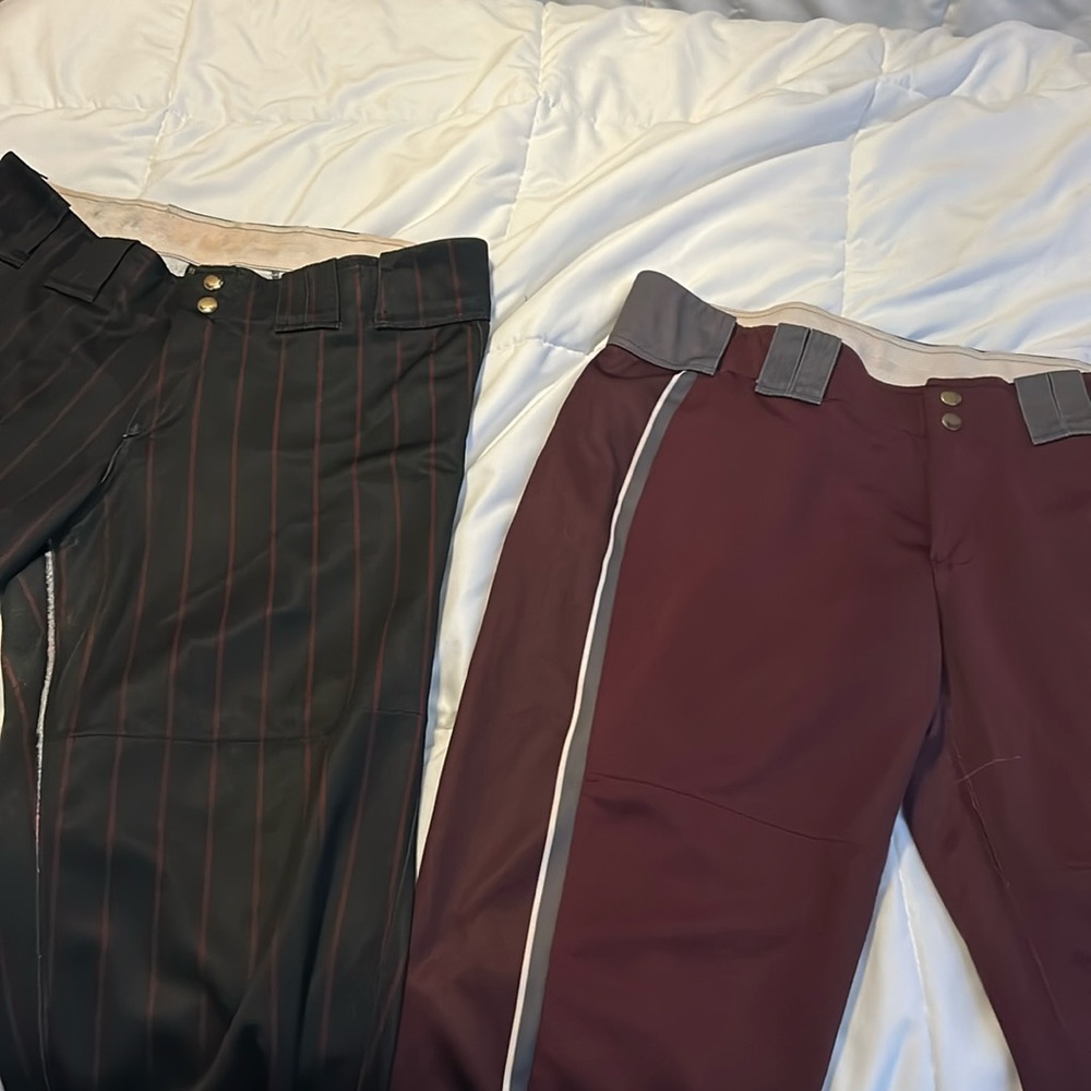 Women’s size 36 BOOMBAH Softball pants. Snaps a little discolored but work great